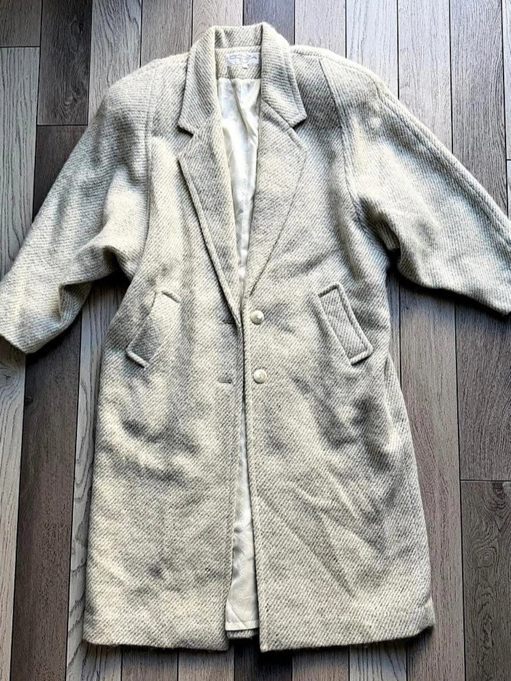 CONZA R.C.LTD Cream Pea Coat Size 11